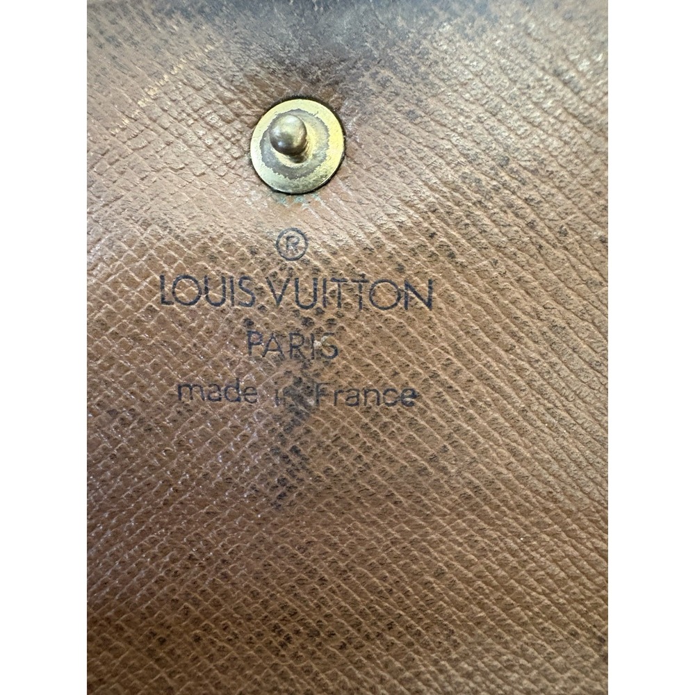 Vintage Louis Vuitton LV Monogram‎ Sarah Wallet Snap Closure Long Credit - Picture 10 of 10
